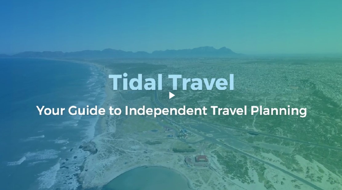 Promo video Intro to Tidal Travel graphic